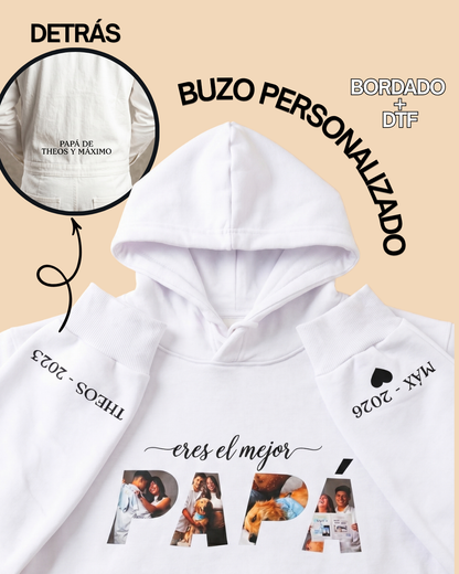 Buzo Personalizado Bordado + DTF