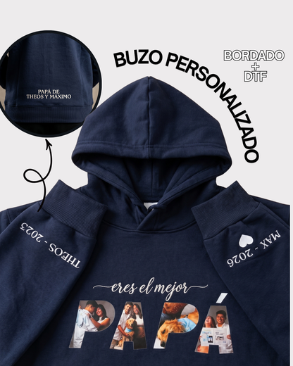 Buzo Personalizado Bordado + DTF