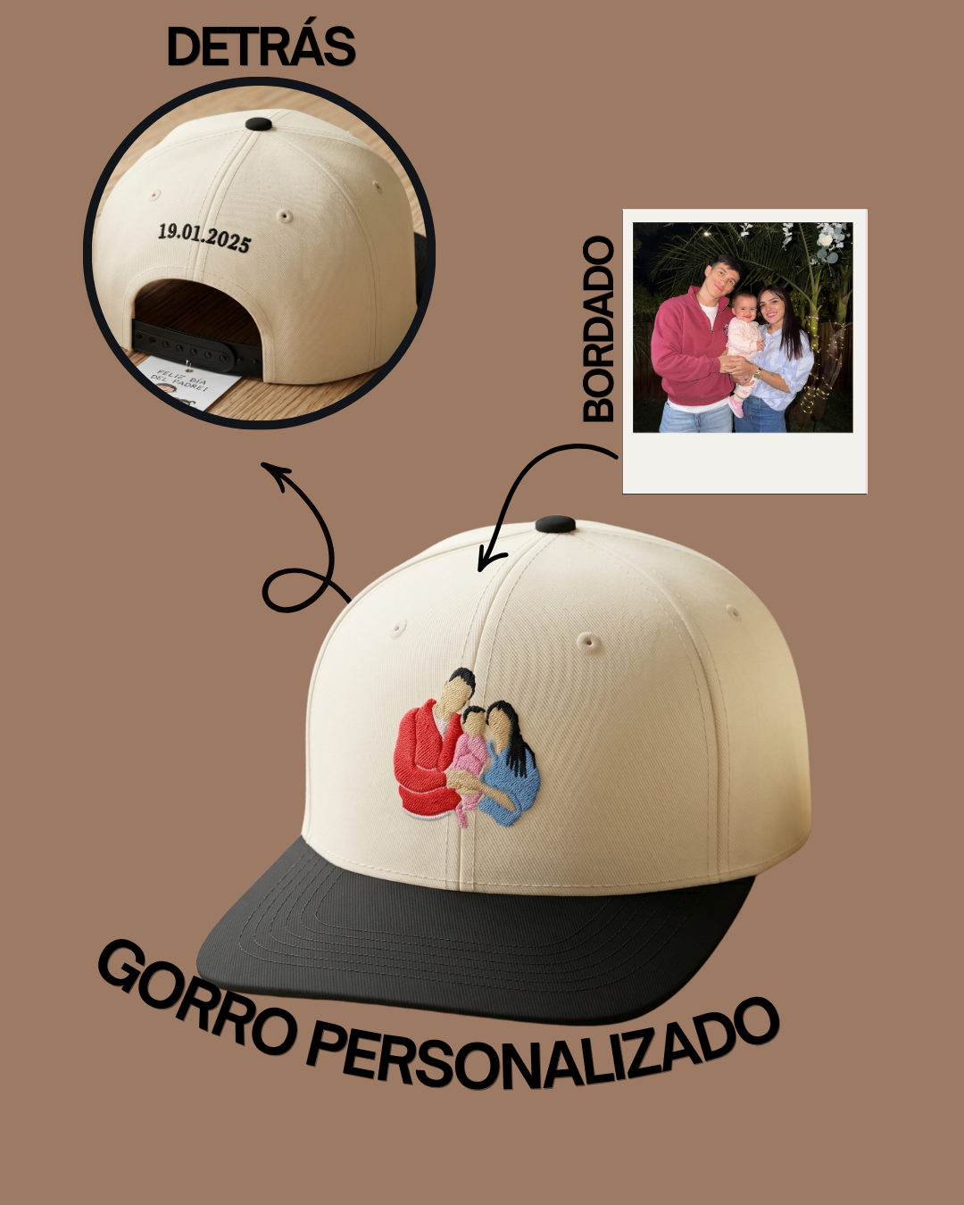 Gorra Bordada Personalizada Papá