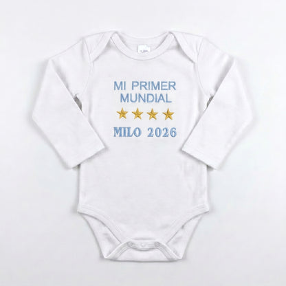 Body PERSONALIZADO Mi Primer Mundial