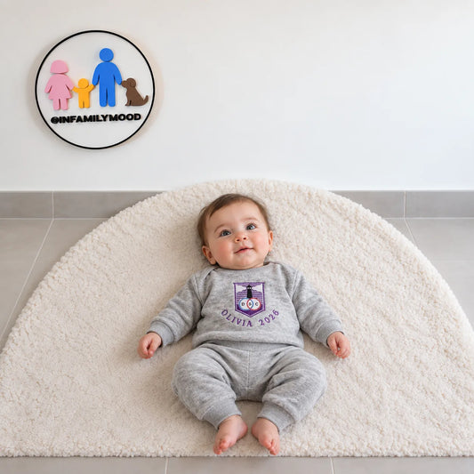Buzo Personalizado Defensor sporting — puesto en bebé, tumbado boca arriba | FamilyMood