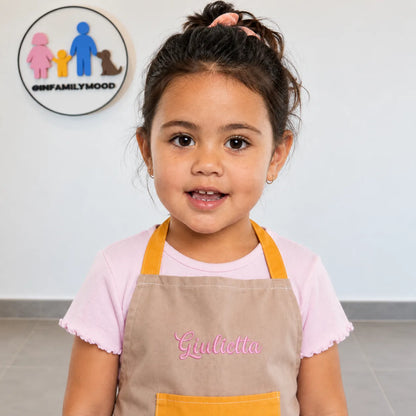 DELANTAL + SET DE COCINA personalizado con el bordado en detalle | FamilyMood