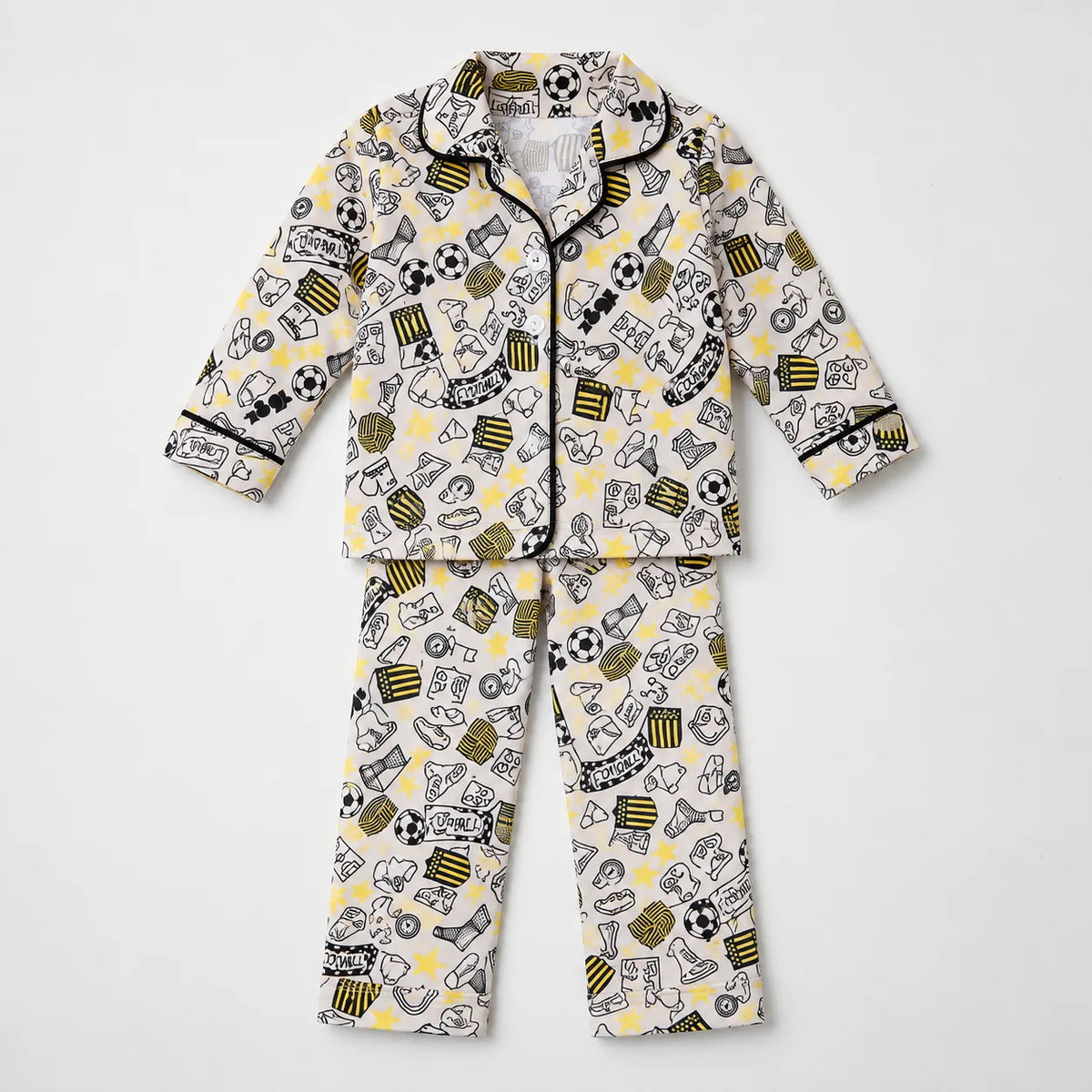 Pijama Peñarol — Camisa y Pantalón Estampado Carbonero — detalle del producto | FamilyMood